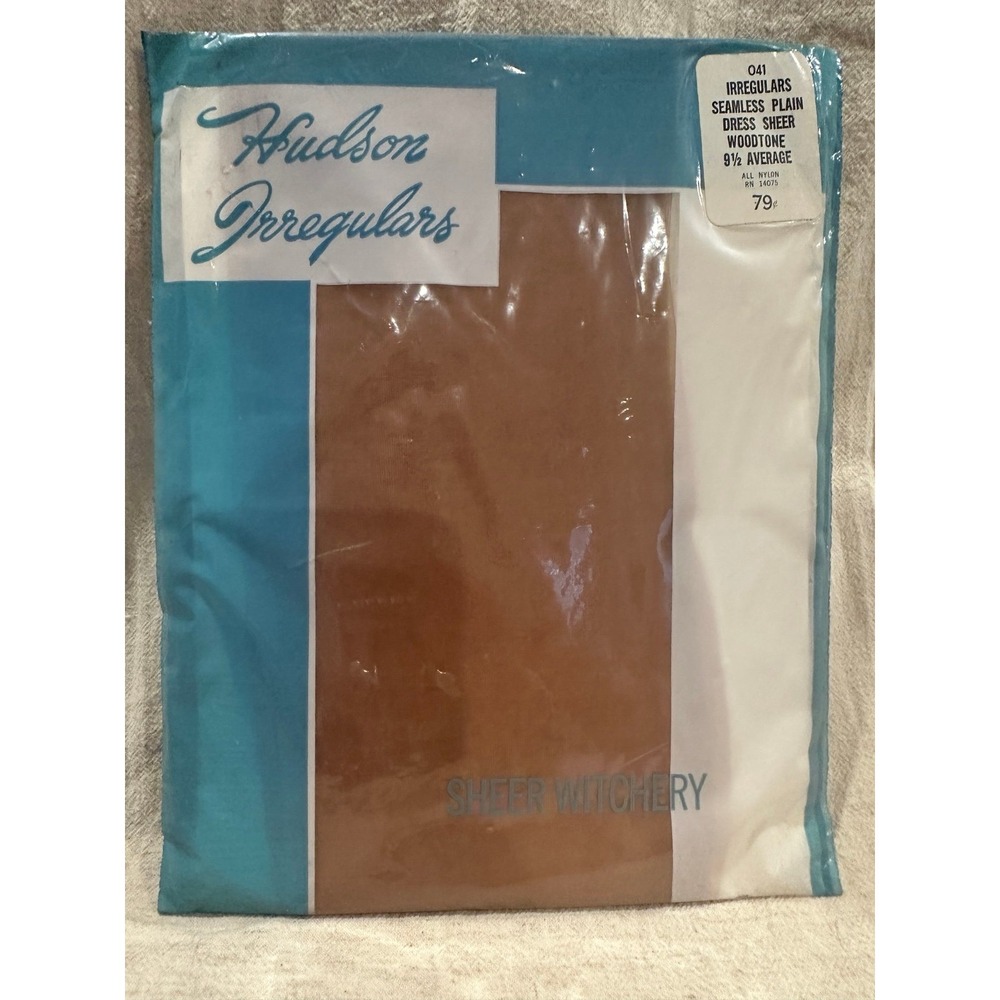 Vintage Hudson Stockings Nylons Thigh Highs Hosiery 9 1/2 Average Seamless